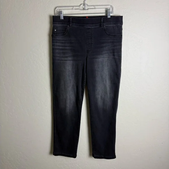 Spanx Vintage Black Straight Leg Ankle Jean XL 20355R - Picture 2 of 16